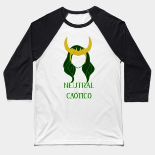 Loki Neutral Caótico Baseball T-Shirt